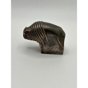 Dansk Designs Silver Bison Paperweight‎ Scandinavian Modern